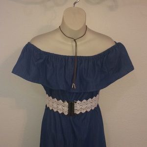 New Recruit Maternity Off The Shoulder Dress